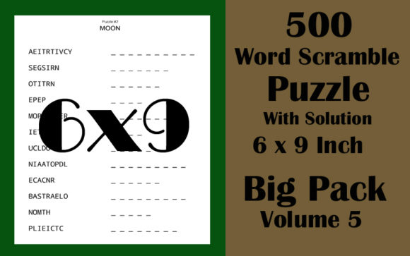 500 6x9 Inch Word Scramble Puzzle Vol 5: A Comprehensive Guide
