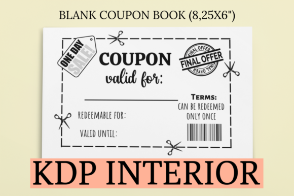 Blank Coupon Book KDP Interior: A Versatile Solution for Your Low or No Content Business