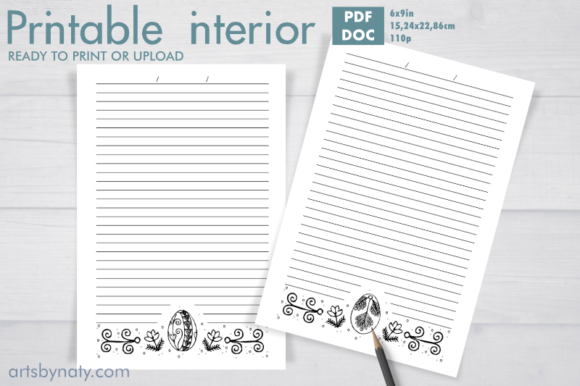 Coloring Easter Eggs Printable Notebook: A Creative and Fun Activity