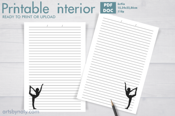 Embrace Mindfulness and Creativity with the Yoga Themed Ruled Notebook