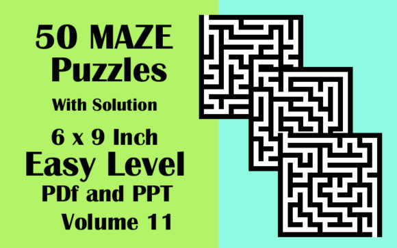 Explore 50 Maze Puzzles: Easy LV 6x9 PDF PPTX V 11