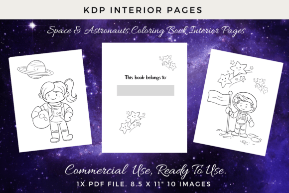 Explore the Universe with KDP Coloring Pages Featuring Astronauts