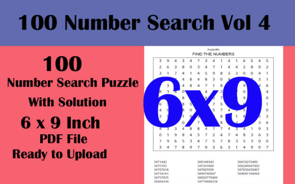 Exploring the 100 Number Search 6x9 Puzzle KDP VOL 4: A Comprehensive Guide
