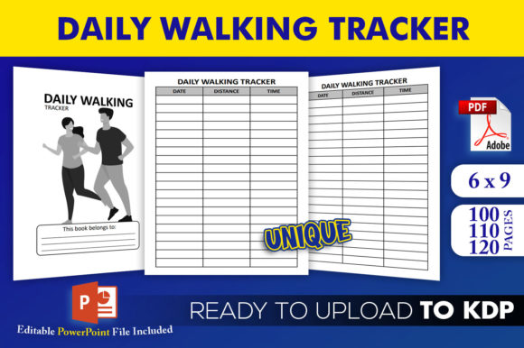 Maximize Your Fitness Journey with My Daily Walking Tracker KDP Interior