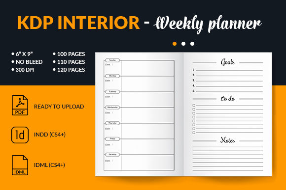 Maximizing Productivity with the Weekly Planner Interior for Kdp Amazon