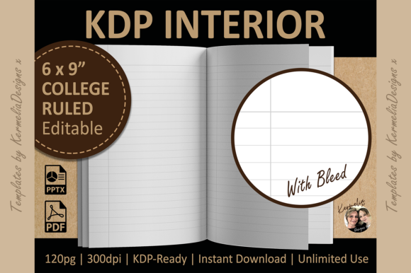 Maximizing Your Publishing Efforts with a 6x9 College Ruled Lined Interior Template