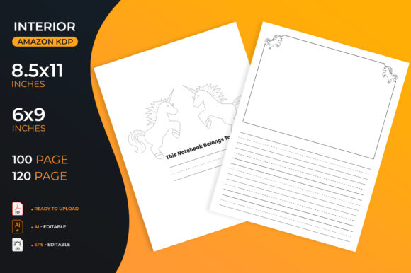 Unicorn Draw and Write Paper for Kids: A Creative Journal for Aspiring Artists