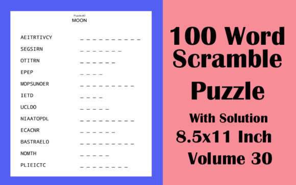 Unlock Creativity with 100 Word Scramble Puzzle V 30