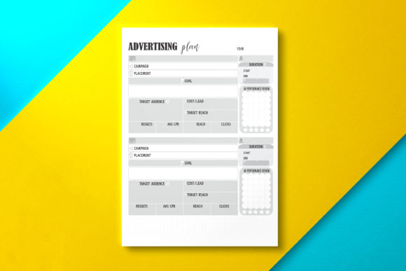 Unlock Your Creativity with Advertising Planner, KDP Interior
