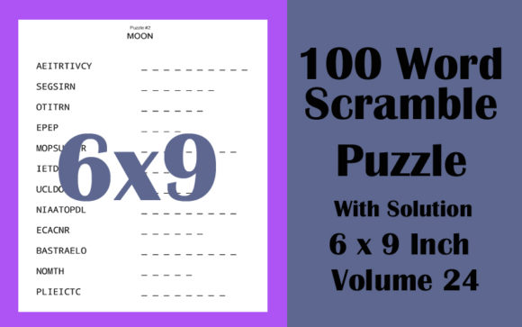 Unlocking Fun and Brain Exercise with 6x9 Inch 100 Word Scramble Puzzle Vol 24